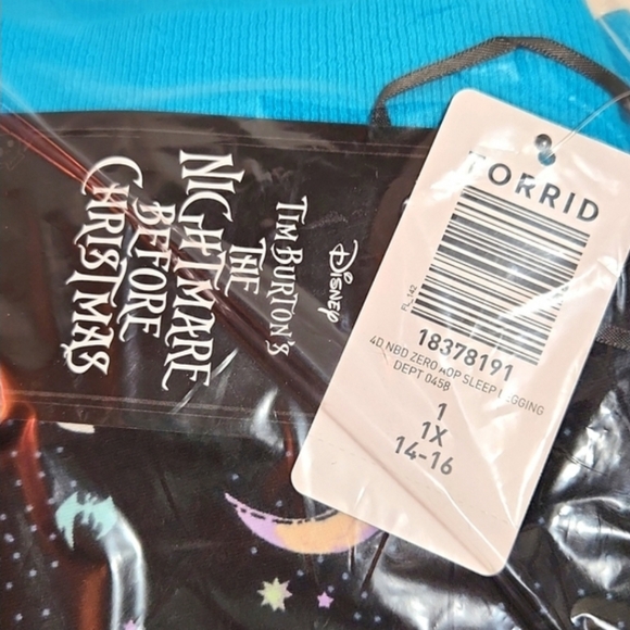 ❤️NWT VINTAGE TORRID DISNEY NIGHTMARE BEFORE CHRISTMAS DISNEY LEGGING ZERO 1X - Picture 10 of 13